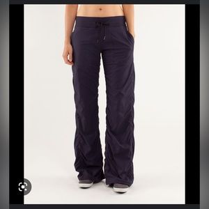 Lulu lemon dance studio pants II, lined, black size 4
